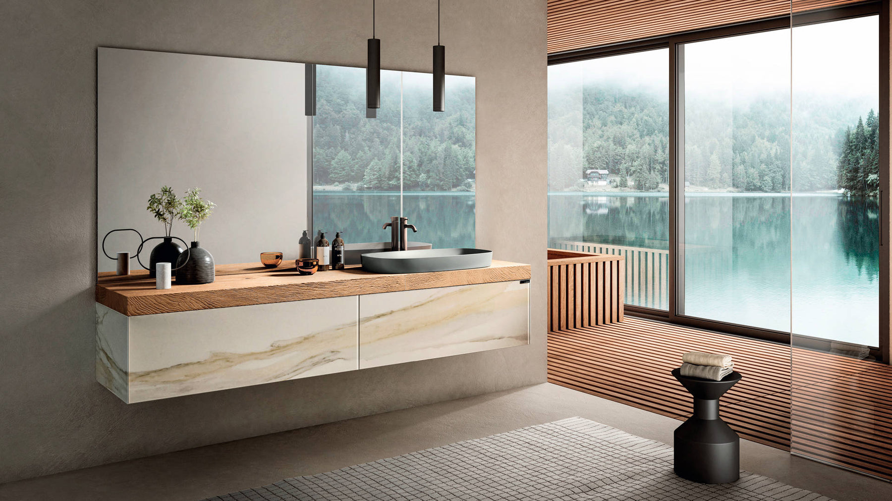 Piastrelle per casa: esempio di pavimenti, rivestimenti e arredo bagno