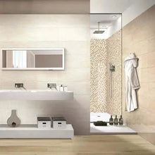 Carica l&#39;immagine nel visualizzatore di Gallery, piastrelle bagno effetto travertino trani almond design sofisticato - 1