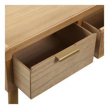 Carica l&#39;immagine nel visualizzatore di Gallery, Hall Table with 3 Drawers Versa 30 x 78 x 110 cm Paolownia wood Bigbuy