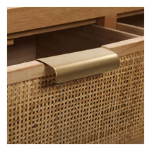 Carica l&#39;immagine nel visualizzatore di Gallery, Hall Table with 3 Drawers Versa 30 x 78 x 110 cm Paolownia wood Bigbuy