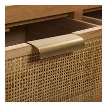 Carica l&#39;immagine nel visualizzatore di Gallery, Hall Table with 3 Drawers Versa 30 x 78 x 110 cm Paolownia wood Bigbuy