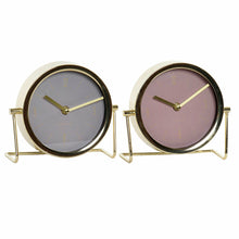 Carica l&#39;immagine nel visualizzatore di Gallery, Set 2 Orologi da Tavolo DKD Home Decor – Metallo Dorato e Cristallo Stile Scandinavo | Orologio Design Moderno per Casa e Ufficio