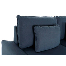 Carica l&#39;immagine nel visualizzatore di Gallery, Sofa DKD Home Decor Polyester Metal Navy Blue (197 x 82 x 90 cm) Bigbuy
