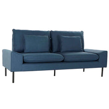 Carica l&#39;immagine nel visualizzatore di Gallery, Sofa DKD Home Decor Polyester Metal Navy Blue (197 x 82 x 90 cm) Bigbuy