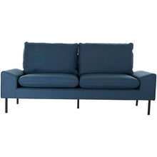 Carica l&#39;immagine nel visualizzatore di Gallery, Sofa DKD Home Decor Polyester Metal Navy Blue (197 x 82 x 90 cm) Bigbuy