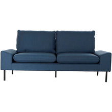 Carica l&#39;immagine nel visualizzatore di Gallery, Sofa DKD Home Decor Polyester Metal Navy Blue (197 x 82 x 90 cm) Bigbuy