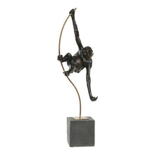 Carica l&#39;immagine nel visualizzatore di Gallery, Decorative Figure DKD Home Decor Metal Resin Monkey (18 x 11 x 59 cm)