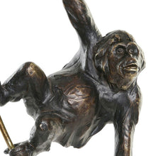 Carica l&#39;immagine nel visualizzatore di Gallery, Decorative Figure DKD Home Decor Metal Resin Monkey (18 x 11 x 59 cm)