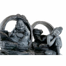 Carica l&#39;immagine nel visualizzatore di Gallery, Set 2 Fontane Buddha da Giardino DKD Home Decor – Resina Orientale 21x21x25 cm | Fontanelle Decorative Zen per Esterno e Interno