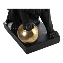 Carica l&#39;immagine nel visualizzatore di Gallery, Statua Leone Nero e Oro DKD Home Decor – Scultura in Resina Pregiata 38 cm | Decorazione di Lusso per Casa, Studio e Ufficio