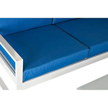 Carica l&#39;immagine nel visualizzatore di Gallery, Garden sofa DKD Home Decor Blue Polyester Aluminium (192 x 192 x 92 Bigbuy