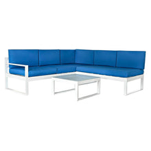 Carica l&#39;immagine nel visualizzatore di Gallery, Garden sofa DKD Home Decor Blue Polyester Aluminium (192 x 192 x 92 Bigbuy