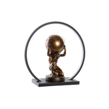 Carica l&#39;immagine nel visualizzatore di Gallery, Lampada Decorativa Atlas DKD Home Decor – Scultura LED in Resina 40,5x16x38 cm | Illuminazione Moderna per Soggiorno, Studio e Regalo Design