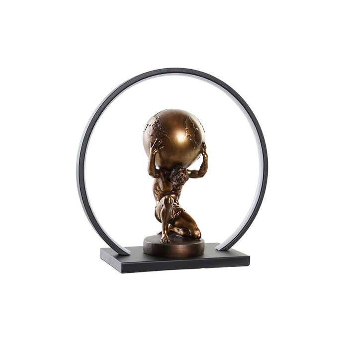 Lampada Decorativa Atlas DKD Home Decor – Scultura LED in Resina 40,5x16x38 cm | Illuminazione Moderna per Soggiorno, Studio e Regalo Design