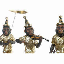 Carica l&#39;immagine nel visualizzatore di Gallery, Statua Scimmia Dorata DKD Home Decor – Figura Coloniale in Metallo e Resina 17,5x14x46 cm | Decorazione Pregiata per Salotto e Studio