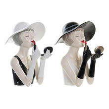 Carica l&#39;immagine nel visualizzatore di Gallery, Decorative Figure DKD Home Decor 26,5 x 20 x 30,5 cm Lady Black White