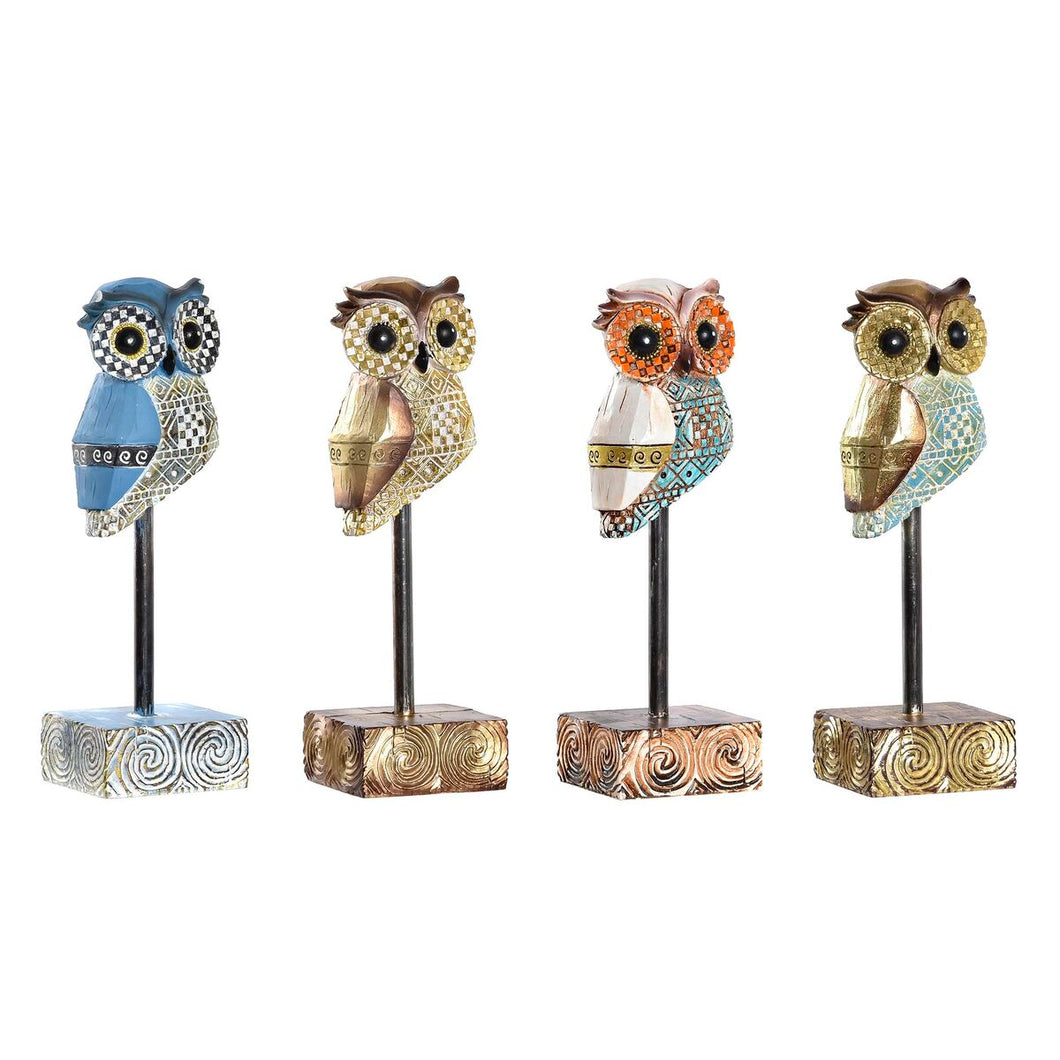 Decorative Figure DKD Home Decor Multicolour Owl Boho 6,5 x 6,2 x 20