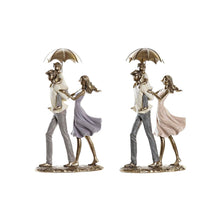 Carica l&#39;immagine nel visualizzatore di Gallery, Statua Coppia con Ombrello DKD Home Decor – Figura Decorativa in Rame e Metallo 17,5x8,5x31 cm | Scultura Romantica per Arredo Casa