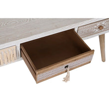 Carica l&#39;immagine nel visualizzatore di Gallery, Tavolino da Salotto DKD Home Decor – Legno di Abete e Rivestimento in Cotone 110x60x50 cm | Tavolo Centro Stanza Design Moderno