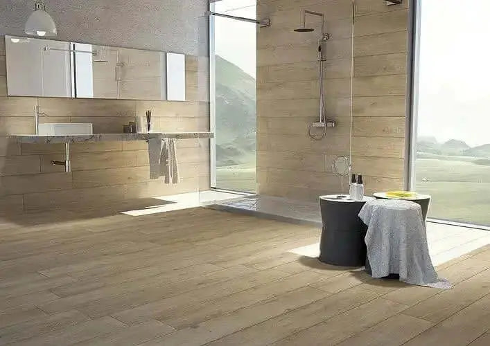 Pavimento in gres porcellanato effetto legno