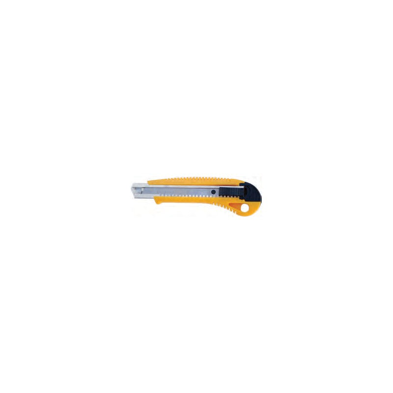 Cutter in plastica lama 18 mm con cursore autobloccante