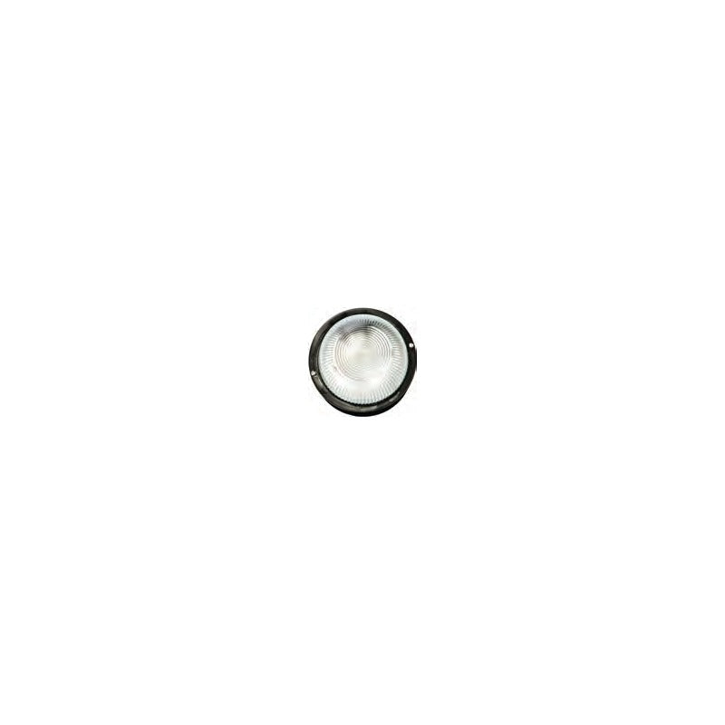 Applique Efesto tonda nera da esterno E27 IP44