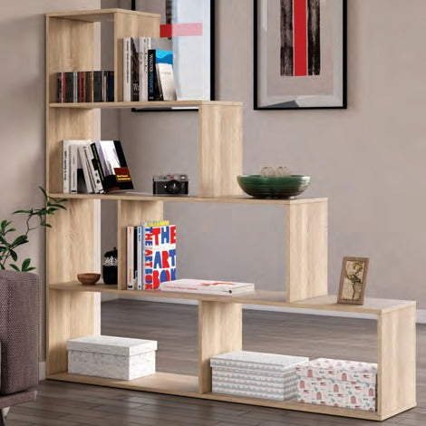 Libreria Klum rovere Canadian 145 cm – 145 × 29 × 145 cm – fotografia catalogo originale Eurogross