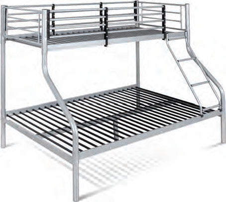 Letto a castello Aladdin in acciaio grigio, codice MK-ALADDIN-SI, foto catalogo Eurogross