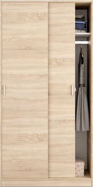 Armadio 2 ante scorrevoli rovere Canadian in rovere Canadian, foto catalogo Eurogross