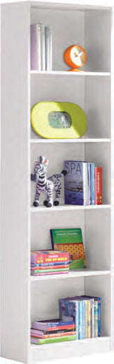 Libreria a colonna 5 ripiani bianco Artik, foto Eurogross