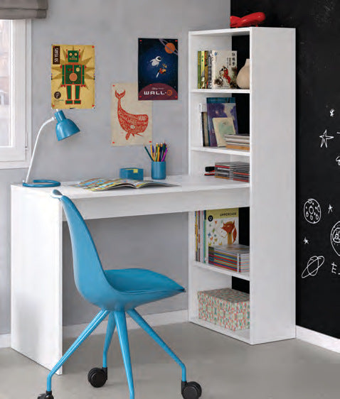 Scrittoio con libreria bianco Artik – fotografia originale Eurogross