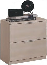 Comodino 2 cassetti rovere Canadian - fotografia Eurogross