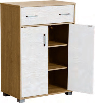 Mobile multiuso Mars 3 con 2 ante e 1 cassetto, 60 × 36 × 90 cm, immagine catalogo Eurogross