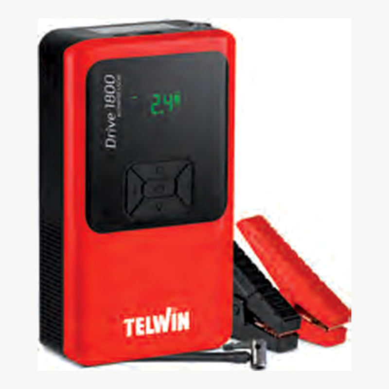 Avviatore batteria Telwin Drive 1800 con compressore 12V - fotografia originale Eurogross
