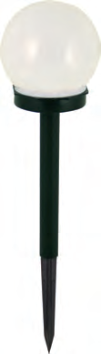 Lampada LED solare da giardino a sfera con paletto 34 cm